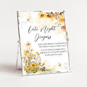 Zonnebloem Little Honey Late Night Luiers Poster