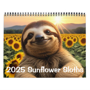 Zonnebloem luiaards kalender