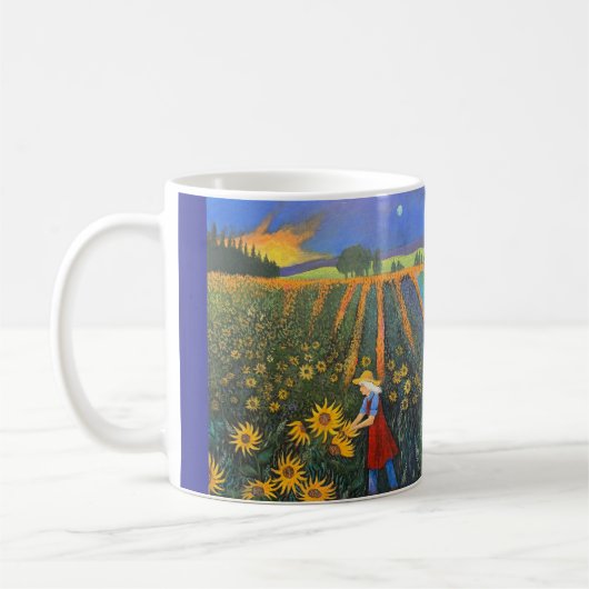 Zonnebloem Maan Mok (Links)