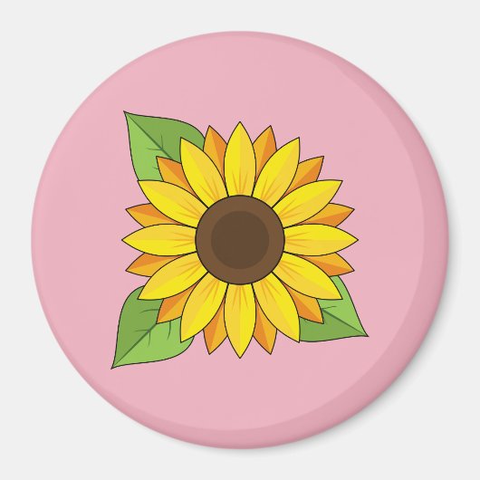 Zonnebloem Magneet (Voorkant)