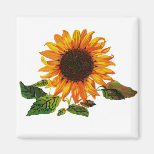 Zonnebloem Magneet