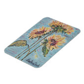 Zonnebloem Magnet Magneet (Linkerzijde)