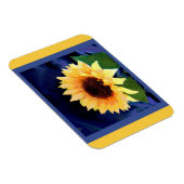 zonnebloem magneten geel en blauw (Rechterzijde)