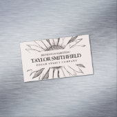  zonnebloem magnetisch visitekaartje (Voorbeeld)