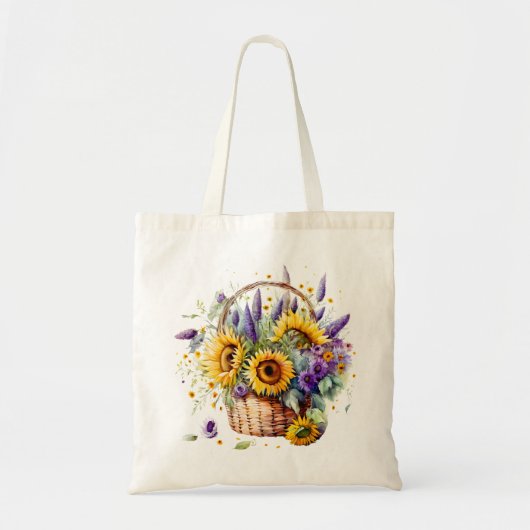 Zonnebloem Mand Tas (Voorkant)