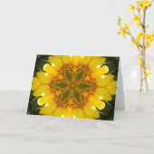 Zonnebloem Mandala Kaart (Gele Bloem)