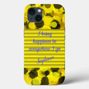 Zonnebloem Margarita-kleuren brengen geluk Gezegde iPhone 13 Hoesje
