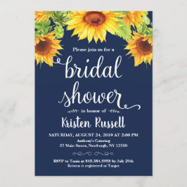 Zonnebloem Marine Bruiloft Brunch Kaart