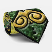 Zonnebloem Medallion Stropdas (Opgerold)