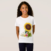 Zonnebloem Meisje Shirt (Voorkant volledig)