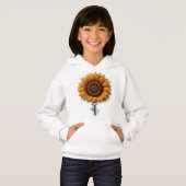 zonnebloem | Meisjes pullover hoodie (Voorkant volledig)
