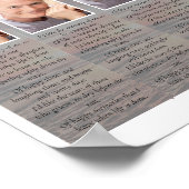 Zonnebloem Memorial Bladwijzer Poster (Hoek)