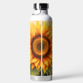 Zonnebloem met een inspirerend Summer quote Waterfles (Rechts)