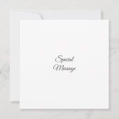 Zonnebloem, met hand geslepen Waterverf Bedankkaart (Achterkant)