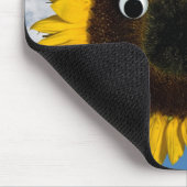 zonnebloem met pet muismat (Hoek)