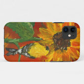 Zonnebloem met Sijs Case-Mate iPhone Case (Achterkant (horizontaal))