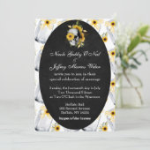 Zonnebloem met Skull Weddenschap Kaart (Staand voorkant)