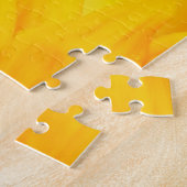 Zonnebloem met vlinderpuzzel legpuzzel (Zijkant)