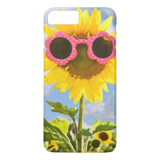 zonnebloem met zonnebril Case-Mate iPhone case (Achterkant)