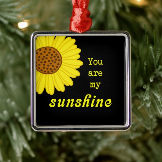 Zonnebloem Metalen Ornament (Boom)