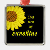 Zonnebloem Metalen Ornament (Voorkant)