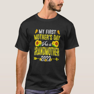 Zonnebloem Mijn Eerste Moederdag Als Oma M T-shirt