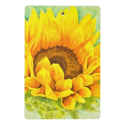 Zonnebloem Mini Klembord (Achterkant)