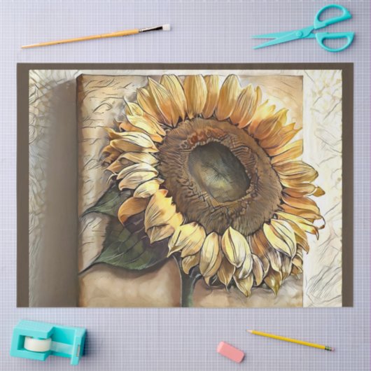 zonnebloem Modern Art Collectie Tissuepapier (Craft)