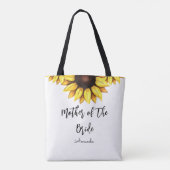 Zonnebloem Moeder van de Bruid Trouw Tote Tas (Achterkant)