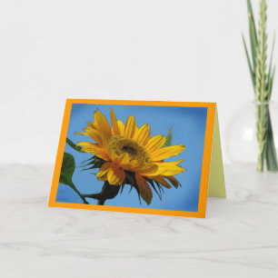 Zonnebloem Moederdag Kaart