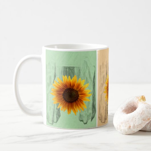 Zonnebloem mok (Met donut)