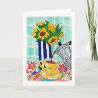 Zonnebloem Moka Koffie Kaart