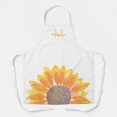 Zonnebloem Monogram Schort (Voorkant)