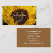 Zonnebloem: Monogram Visitekaartjes (Voorkant / Achterkant)