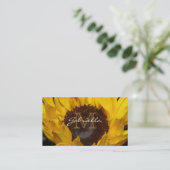 Zonnebloem: Monogram Visitekaartjes (Staand voorkant)