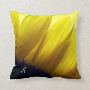 Zonnebloem Monogrammen Kussen