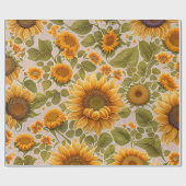 Zonnebloem, mooi Collectie Cadeaupapier (Vlak)