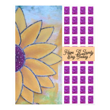 Zonnebloem Mooie Dag Poster