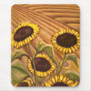 Zonnebloem Mousepad Beauful Yellow Flower Gifts Muismat