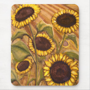 Zonnebloem Mousepad Beauful Yellow Flower Gifts Muismat