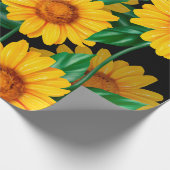 Zonnebloem naadloos patroon. Achtergrond met geel Cadeaupapier (Hoek)