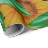 Zonnebloem naadloos patroon. Achtergrond met geel Cadeaupapier (Rol Hoek)