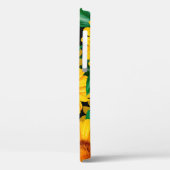 Zonnebloem naadloos patroon. Achtergrond met geel Case-Mate iPhone Case (Achterkant / Links)