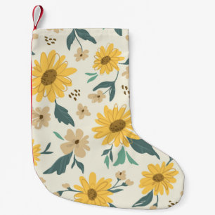 Zonnebloem naadloos patroon. Gele daisy on off Kleine Kerstsok