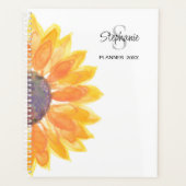 Zonnebloem naam Monogram 2024 Planner (Voorkant)