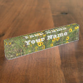 Zonnebloem Naambordje (Zijkant)