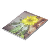 Zonnebloem negen in de middag notitieblok (Gedraaid)