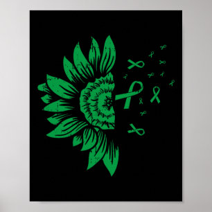 Zonnebloem Nierziekte Mentale Gezondheid Scoliose Poster