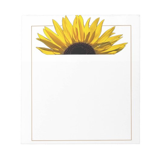 Zonnebloem Notitieblok (Voorkant)