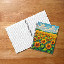 Zonnebloem Notitieboek